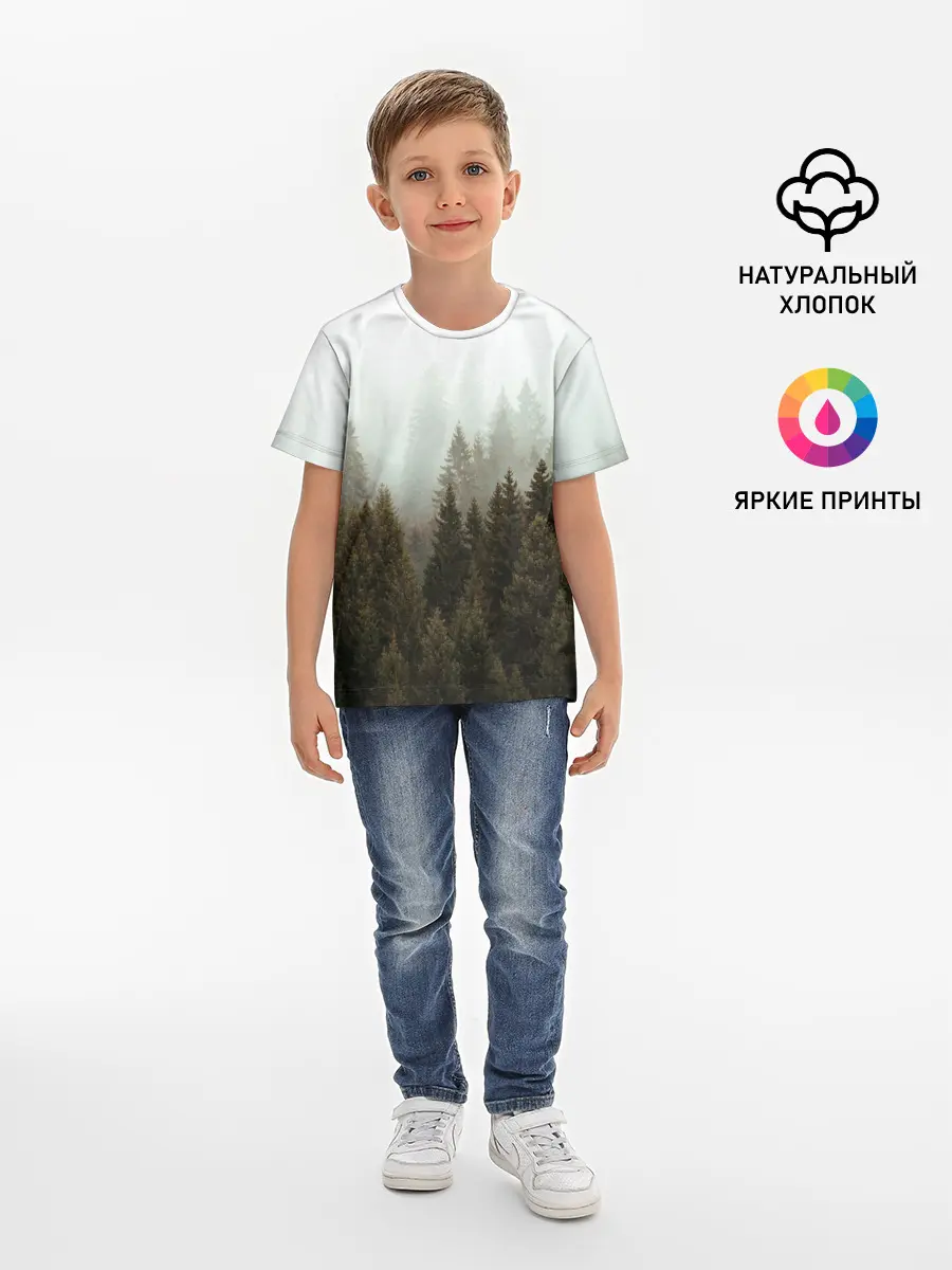 Детская базовая футболка / Деревья