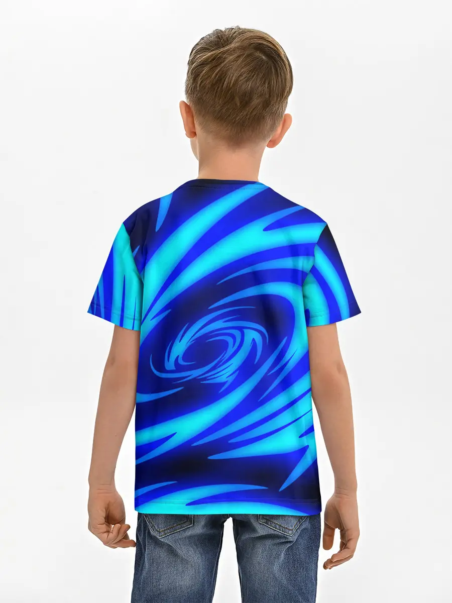 Детская базовая футболка / ОГНЕННЫЕ ВОЛНЫ | FIRE STRIPES