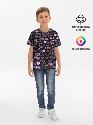 Детская базовая футболка / LIL PEEP LOGOBOMBING