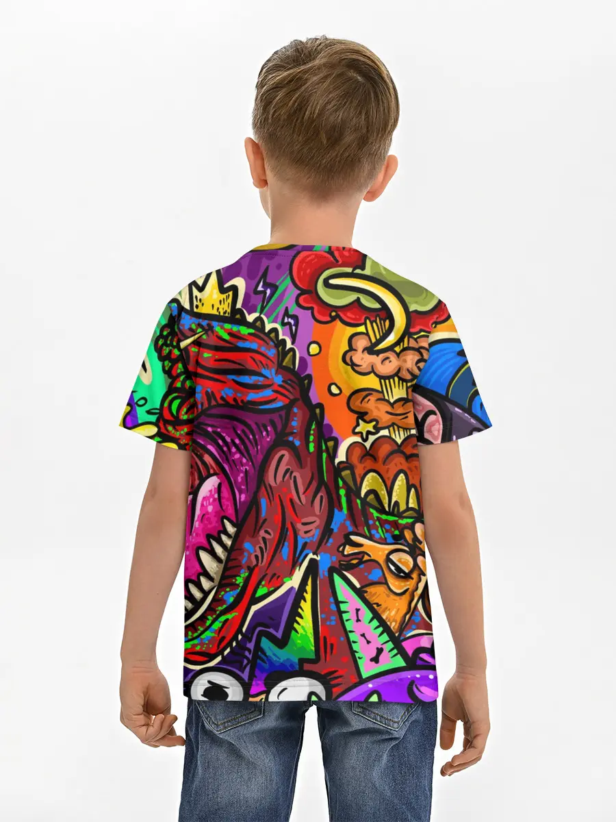 Детская базовая футболка / Динозавр