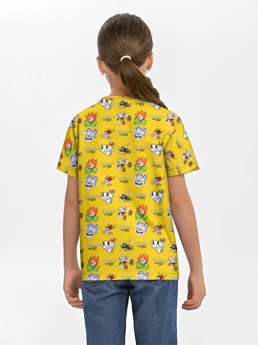 Детская базовая футболка / Cuphead