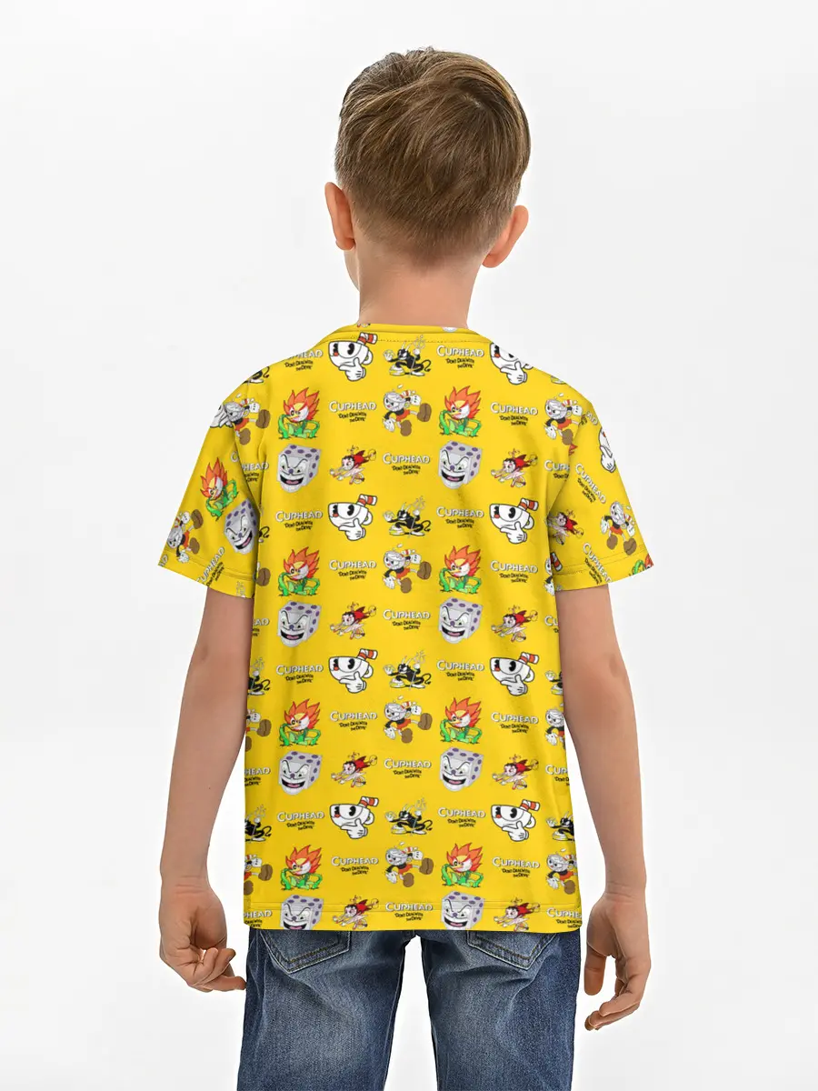 Детская базовая футболка / Cuphead