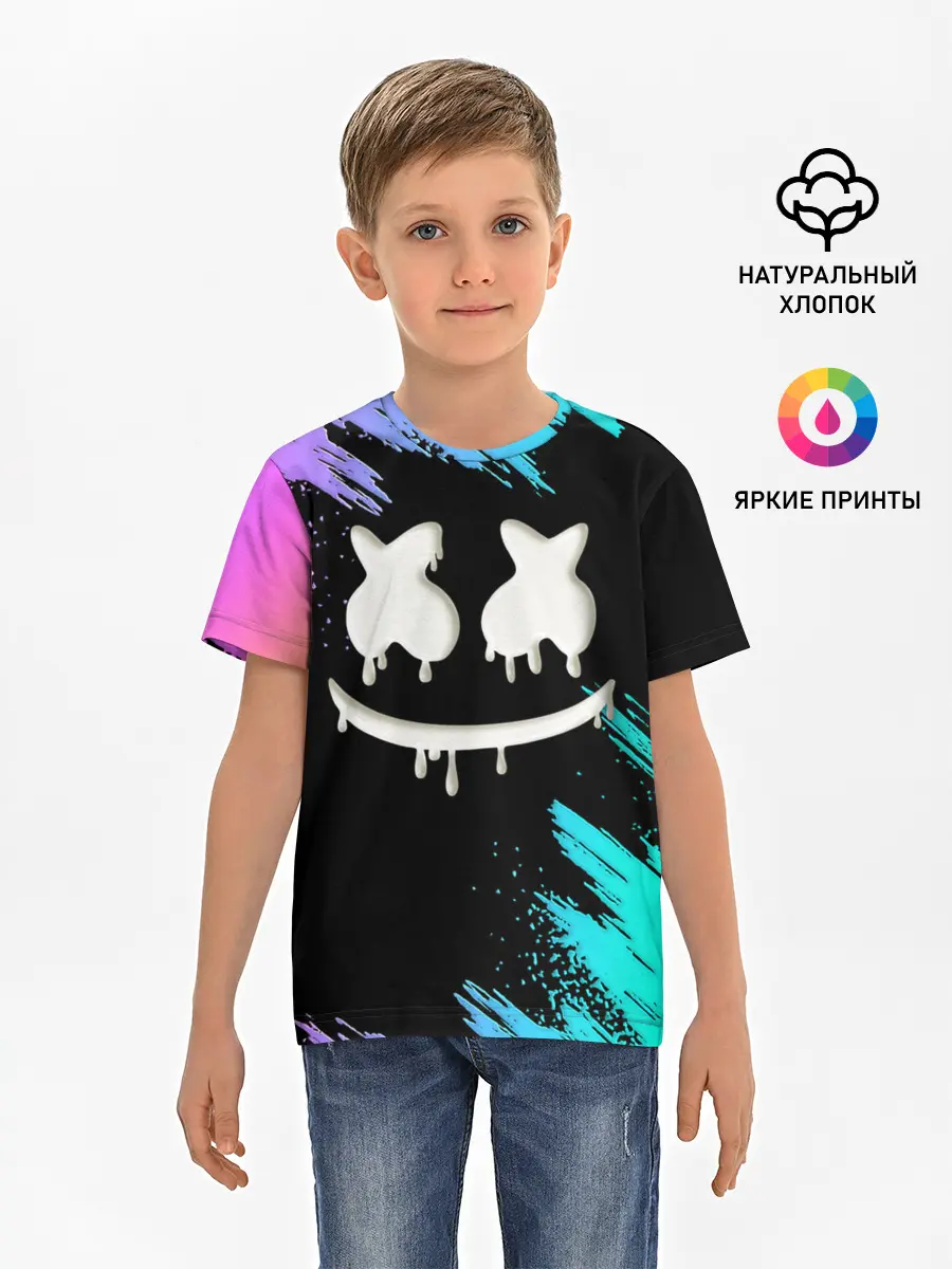Детская базовая футболка / Marshmello