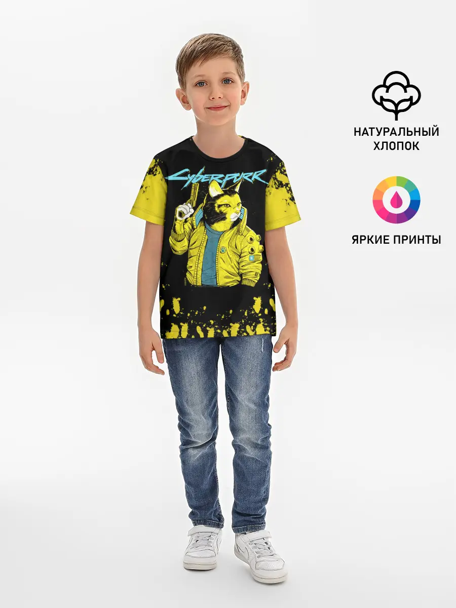 Детская базовая футболка / CyberPunk 2077
