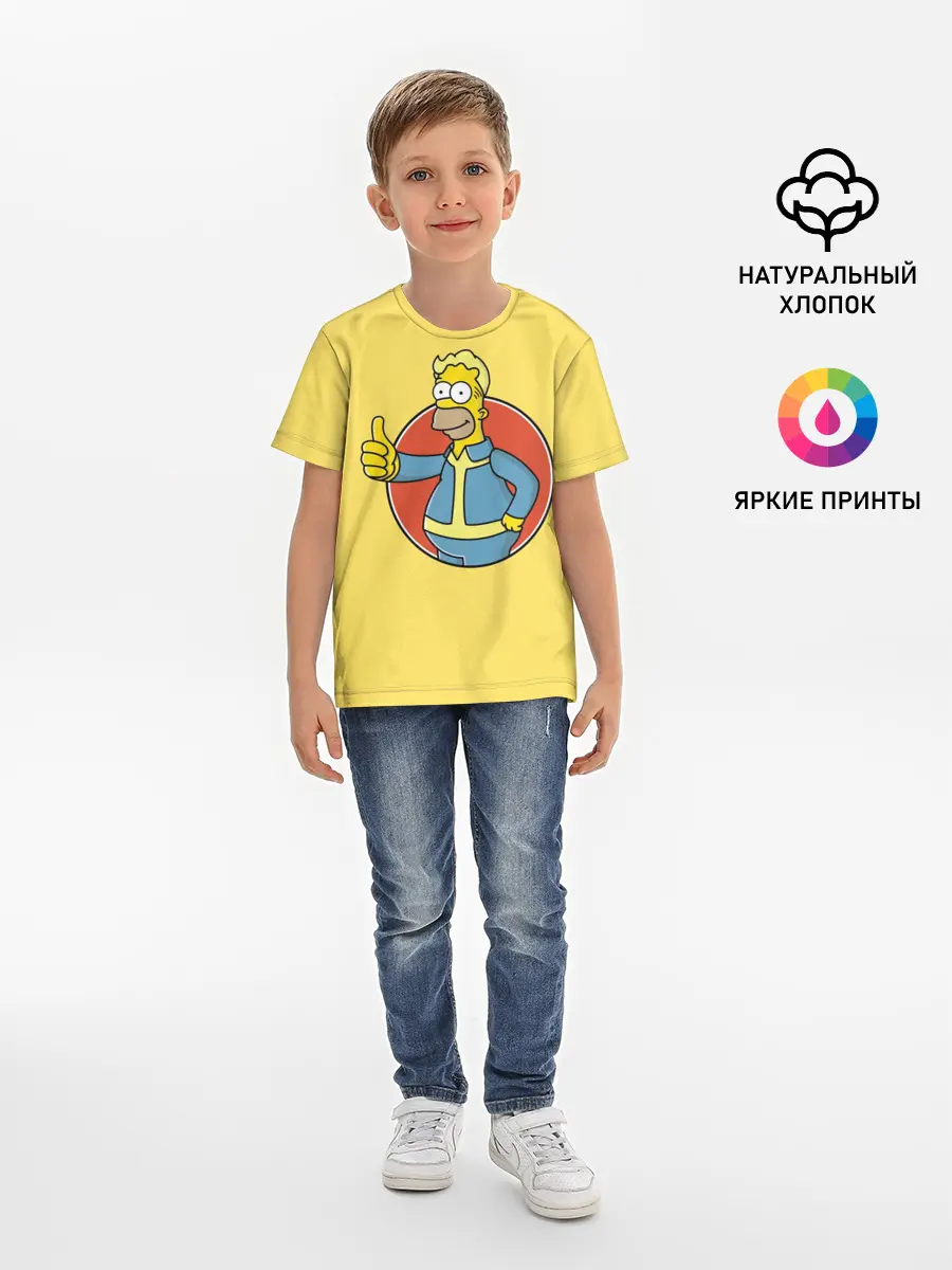 Детская базовая футболка / Homer Fallout