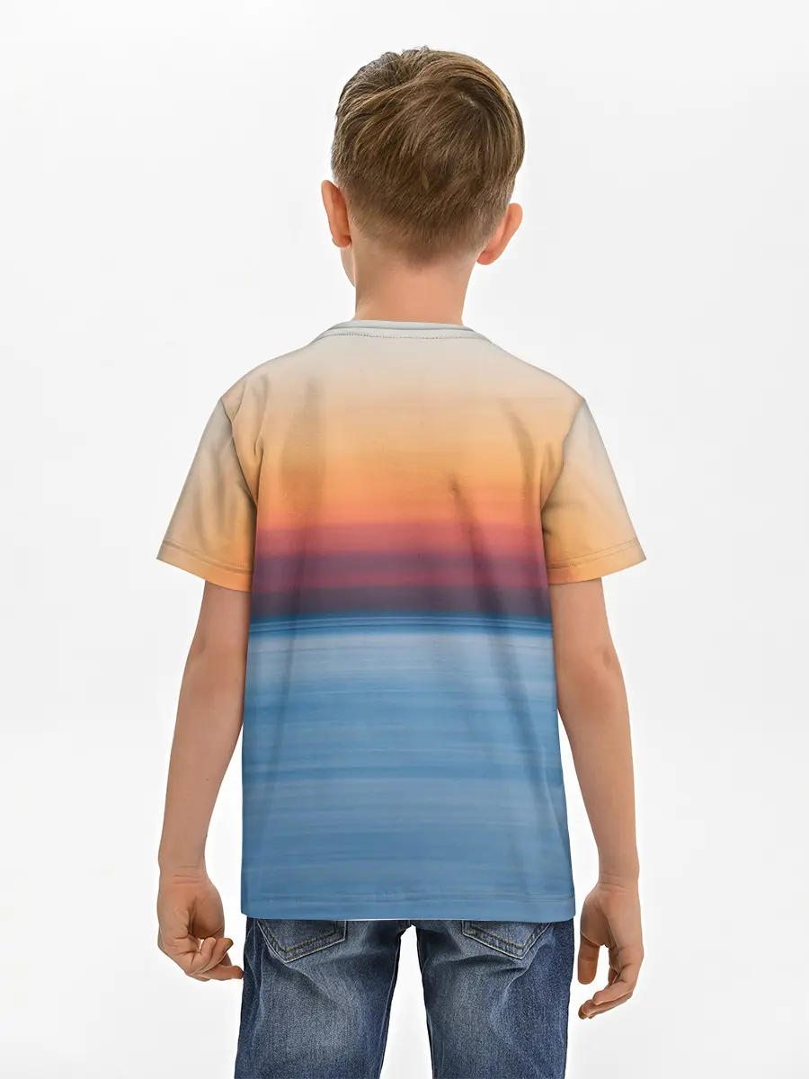 Детская базовая футболка / Рассвет на берегу