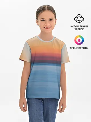 Детская базовая футболка / Рассвет на берегу