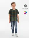 Детская базовая футболка / Шотландская клетка, тартан