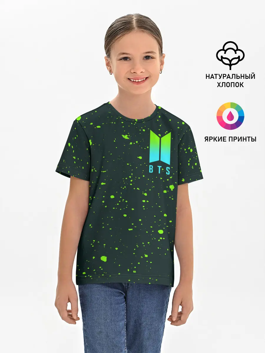 Детская базовая футболка / BTS / БТС