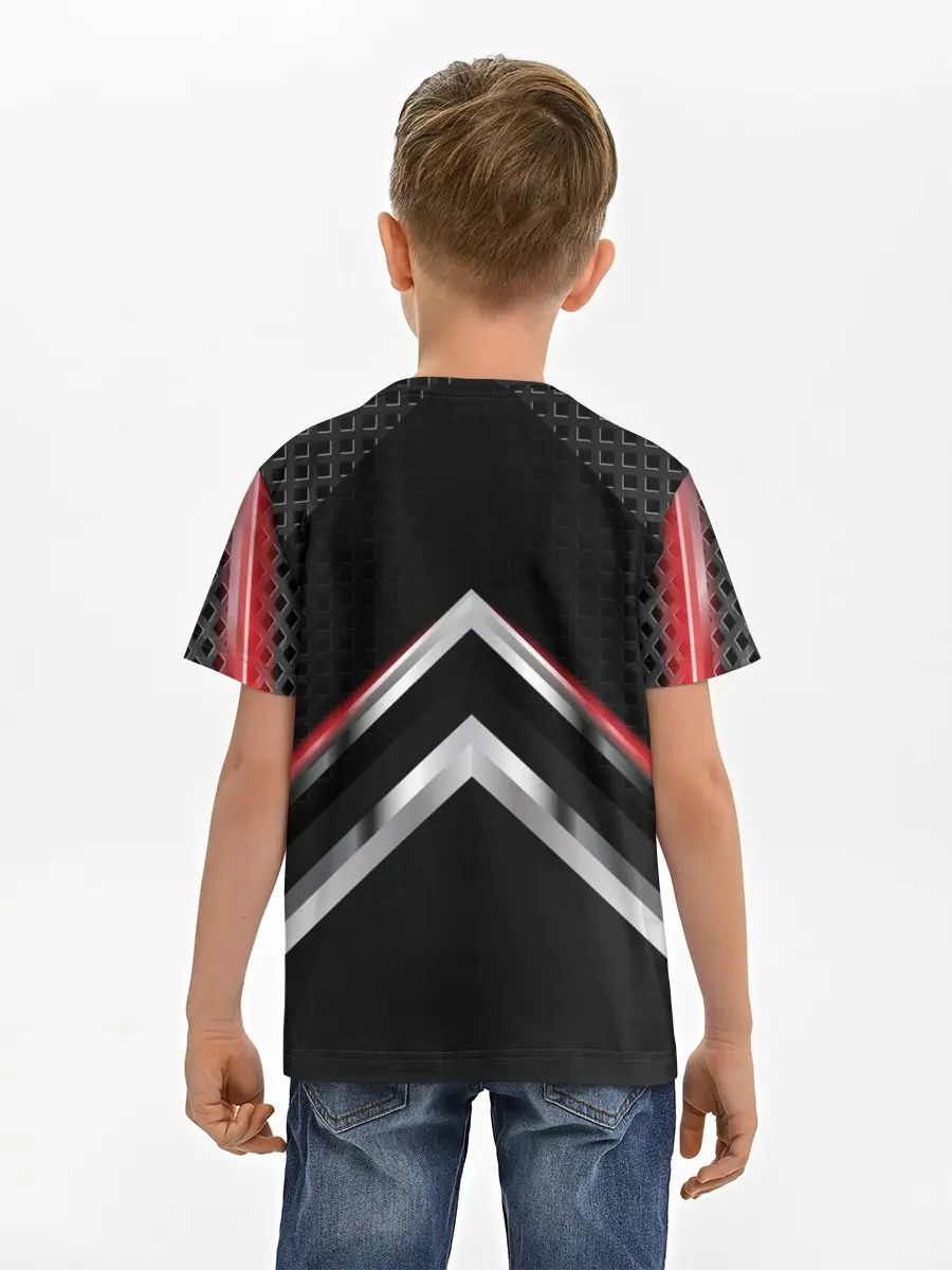 Детская базовая футболка / Lexus abstract line