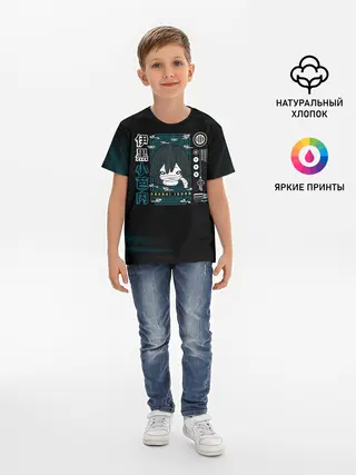 Детская базовая футболка / Obanai Iguro Kimetsu no Yaiba