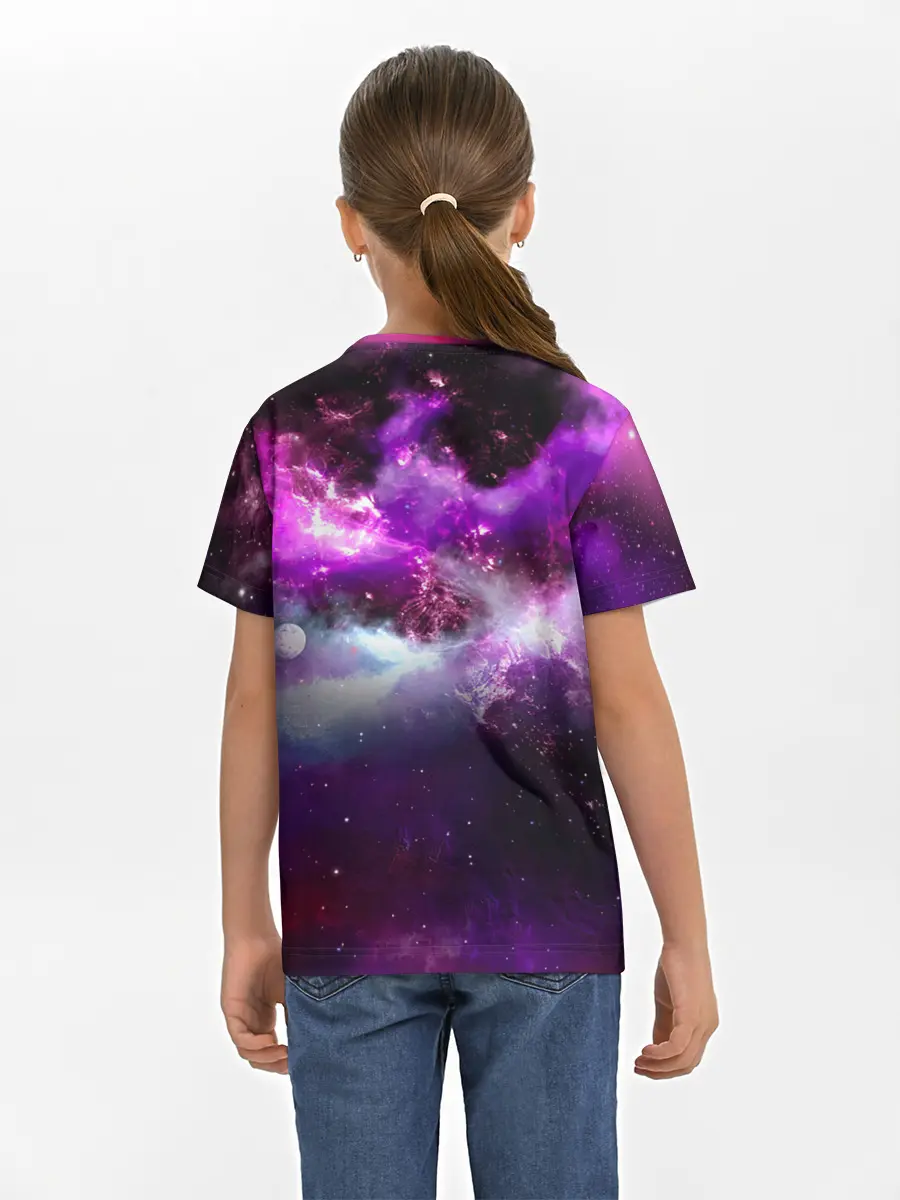 Детская базовая футболка / Космическое небо
