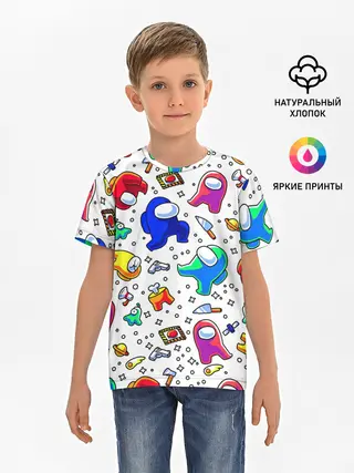 Детская базовая футболка / AMONG US