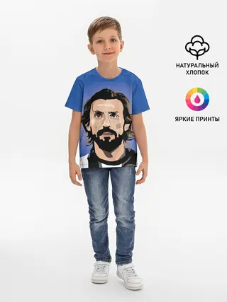 Детская базовая футболка / Андреа Пирло
