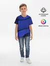 Детская базовая футболка / 3D BLUE Вечерний синий цвет