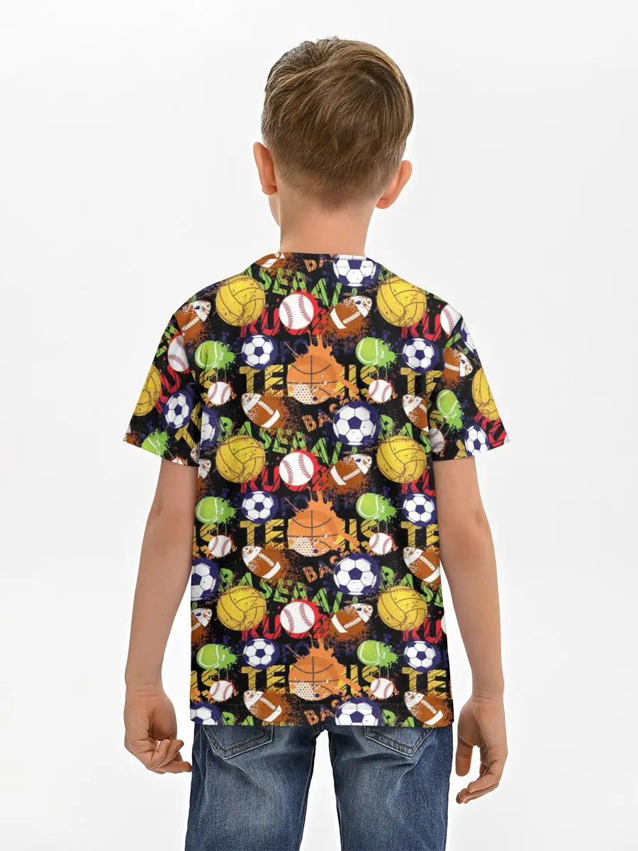 Детская базовая футболка / Игра в Мяч