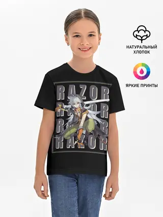 Детская базовая футболка / Genshin Impact