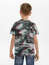 Детская базовая футболка / Серый камуфляж