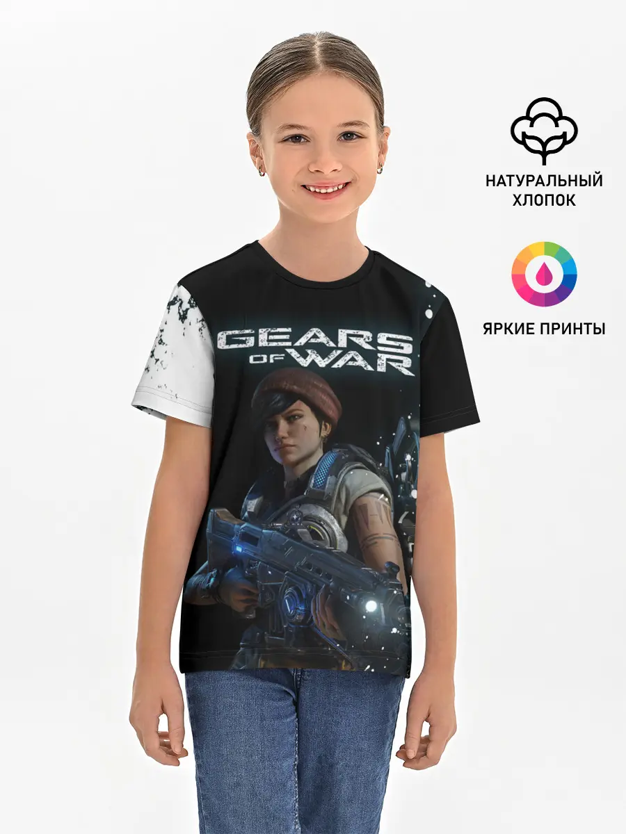 Детская базовая футболка / GEARS OF WAR | ШЕСТЕРЕНКИ