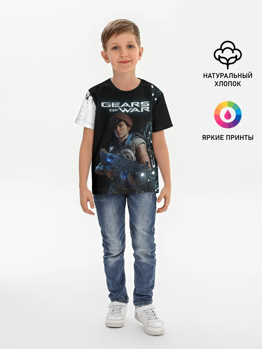 Детская базовая футболка / GEARS OF WAR | ШЕСТЕРЕНКИ