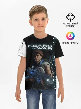 Детская базовая футболка / GEARS OF WAR | ШЕСТЕРЕНКИ