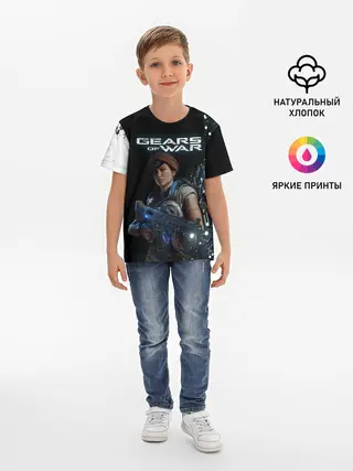 Детская базовая футболка / GEARS OF WAR | ШЕСТЕРЕНКИ