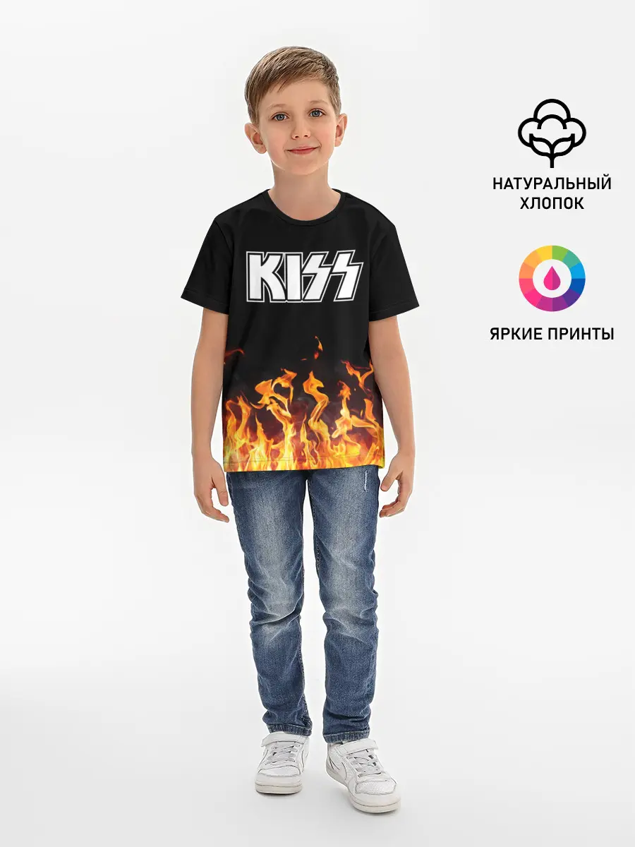 Детская базовая футболка / Kiss