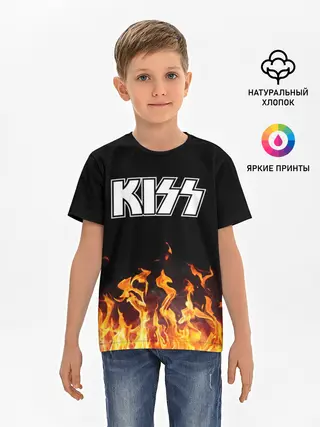 Детская базовая футболка / Kiss