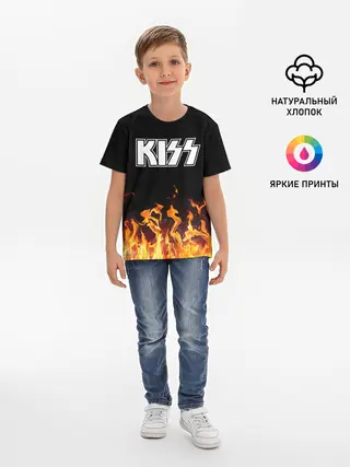 Детская базовая футболка / Kiss