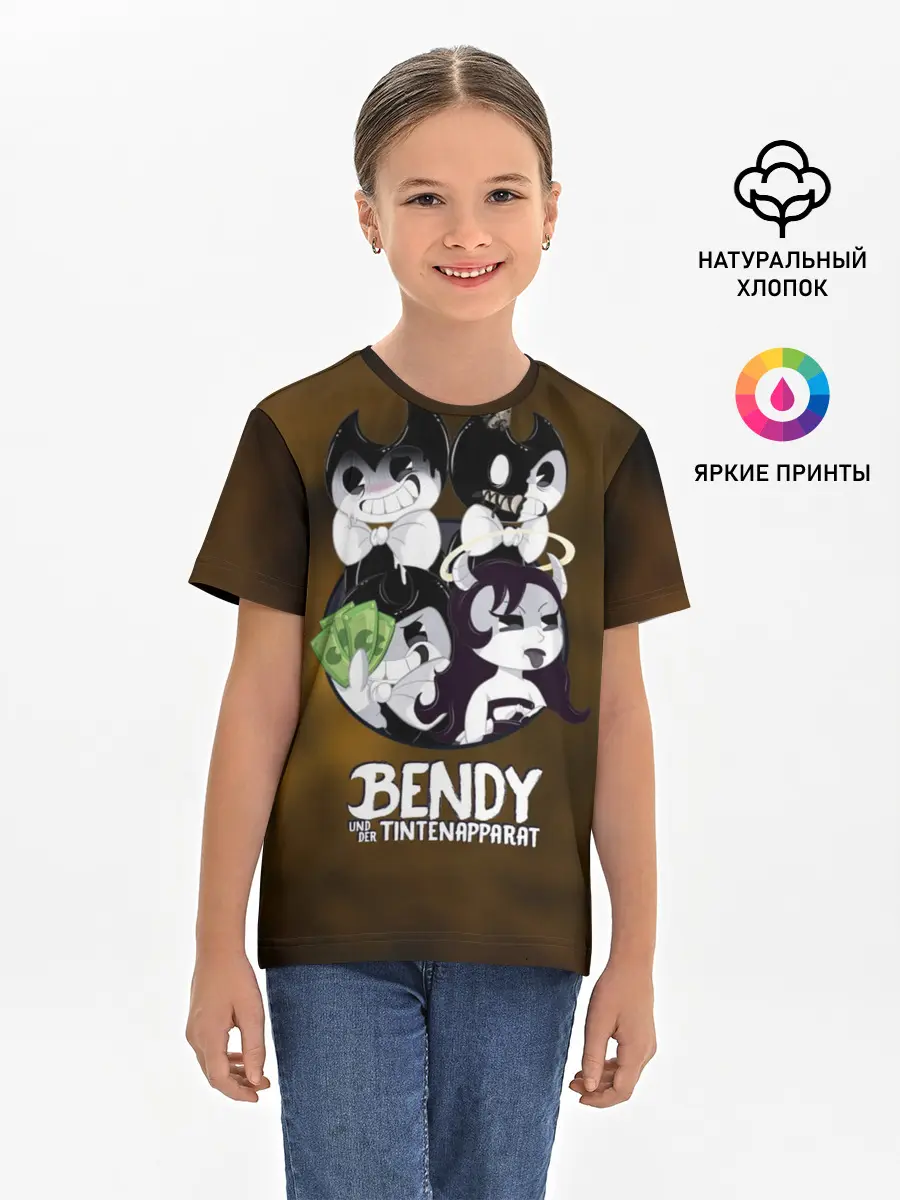 Детская базовая футболка / Bendy and the ink machine