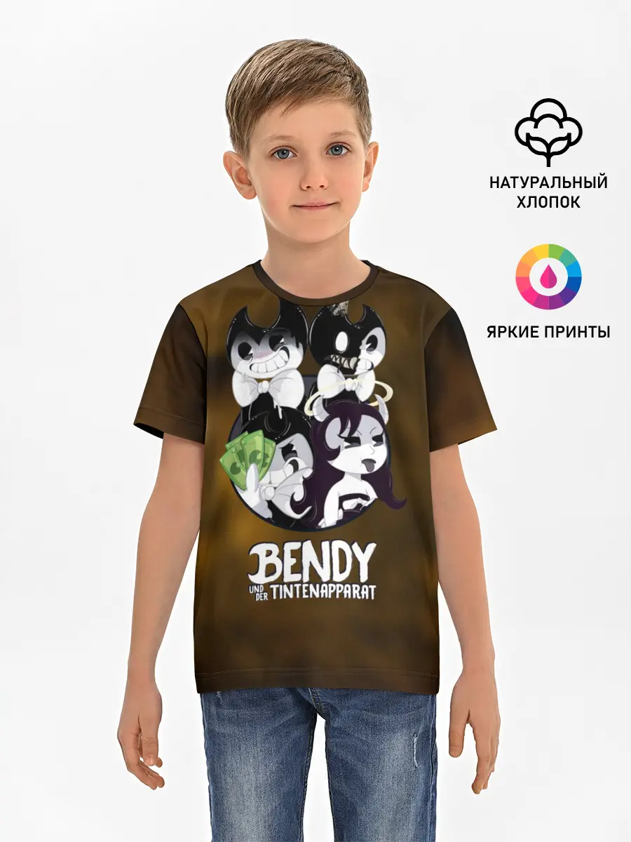 Детская базовая футболка / Bendy and the ink machine