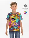 Детская базовая футболка / crazy abstraction