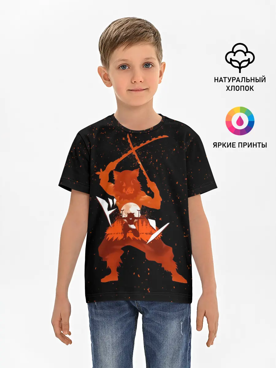 Детская базовая футболка / Иноске Хашибира Kimetsu no Yaiba