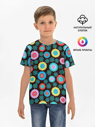 Детская базовая футболка / Flоwers
