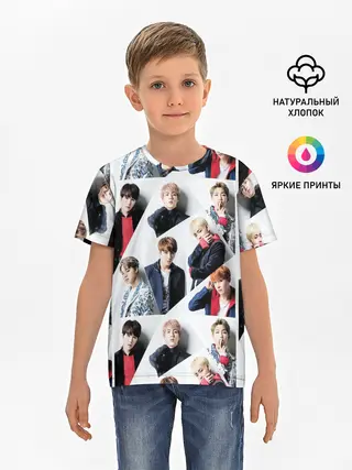 Детская базовая футболка / BTS COLLAGE