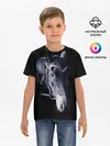 Детская базовая футболка / Конь вороной