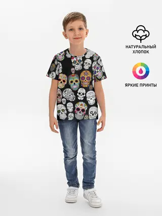 Детская базовая футболка / Мексиканский праздник