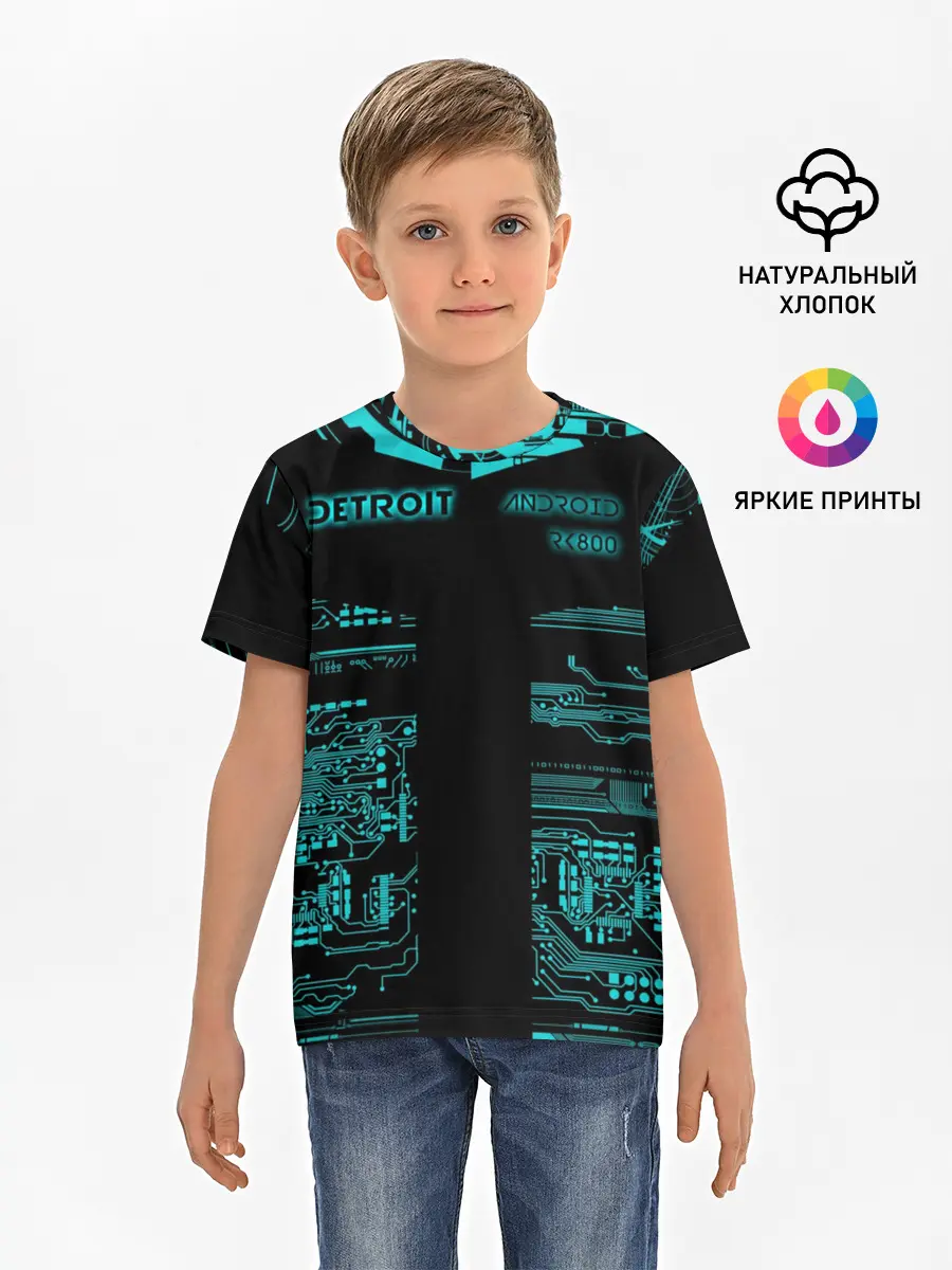 Детская базовая футболка / Detroit become human