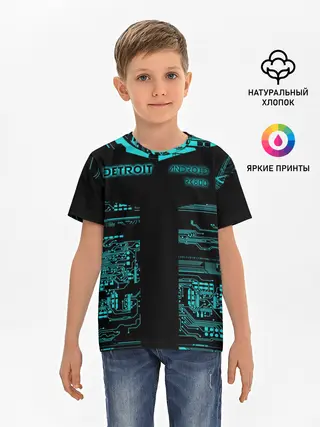 Детская базовая футболка / Detroit become human