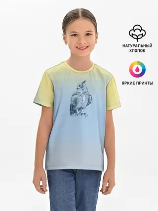 Детская базовая футболка / филин