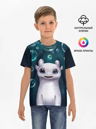 Детская базовая футболка / дневная фурия