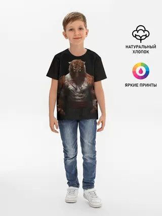 Детская базовая футболка / Tiger
