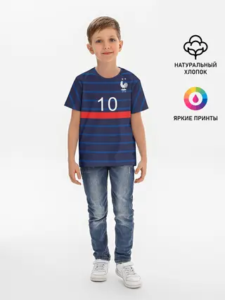 Детская базовая футболка / Mbappe Франция