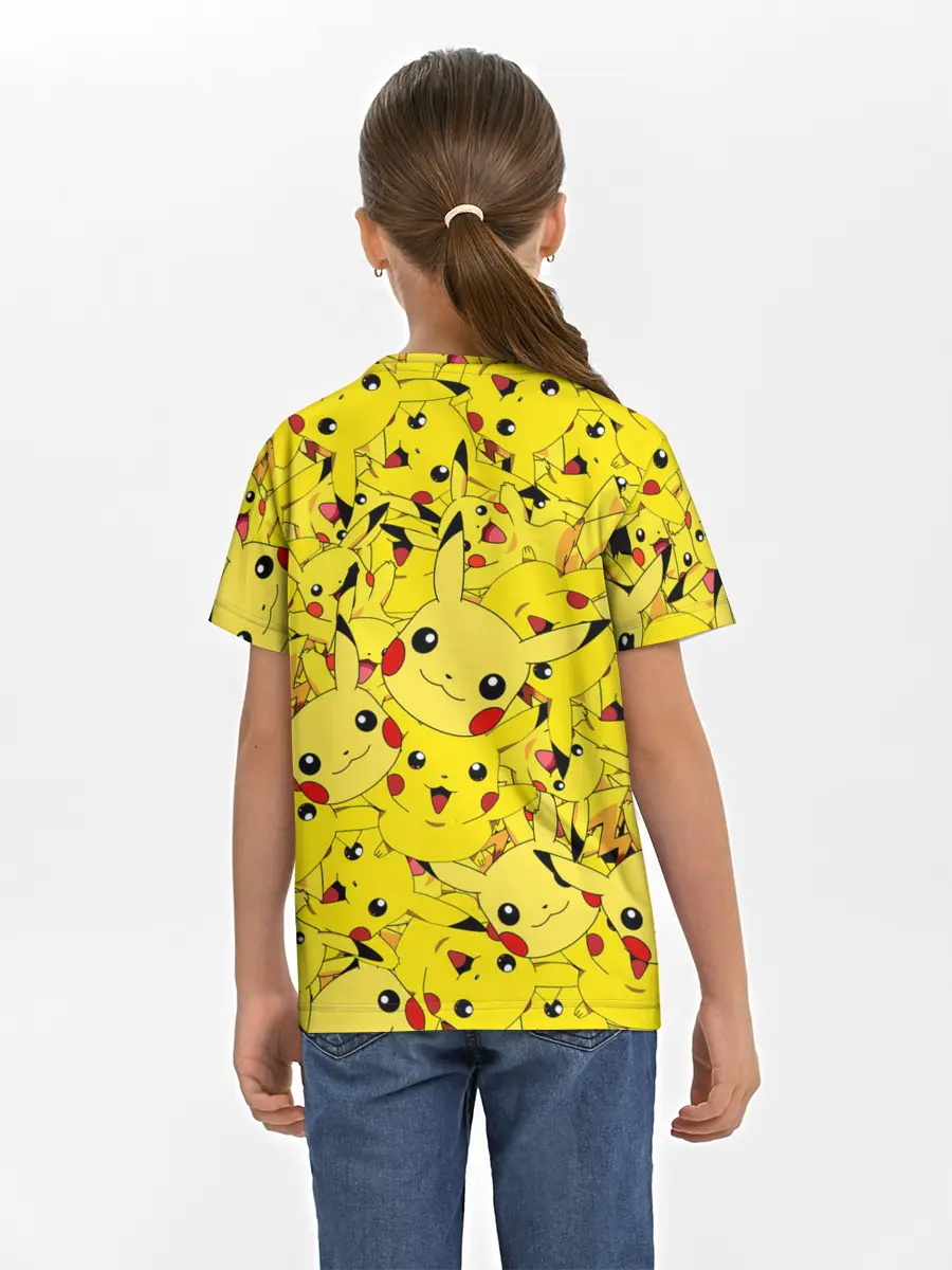 Детская базовая футболка / ПИКАЧУ ПОКЕМОН PIKA PIKA