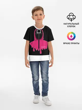 Детская базовая футболка / Игра в кальмара - Squid game