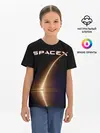 Детская базовая футболка / Space X
