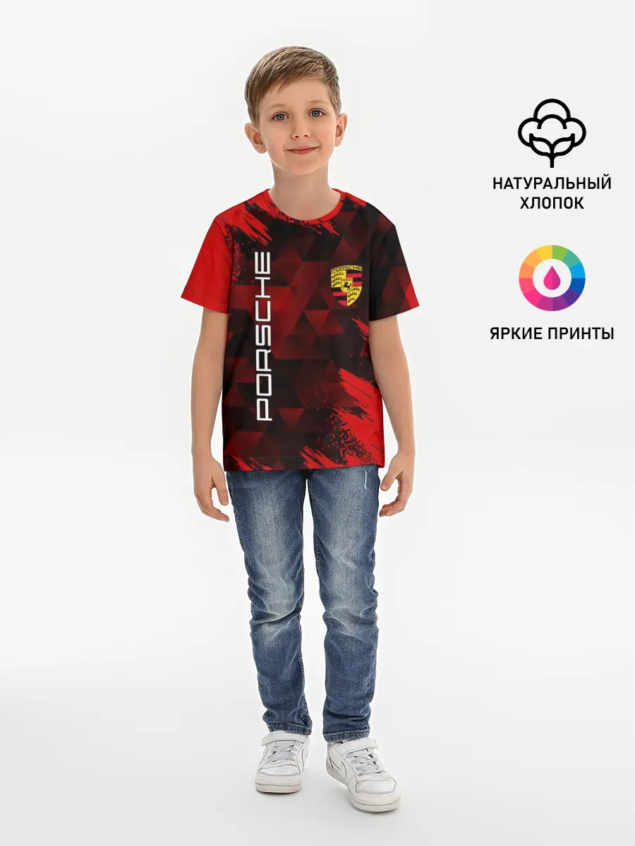 Детская базовая футболка / PORSCHE