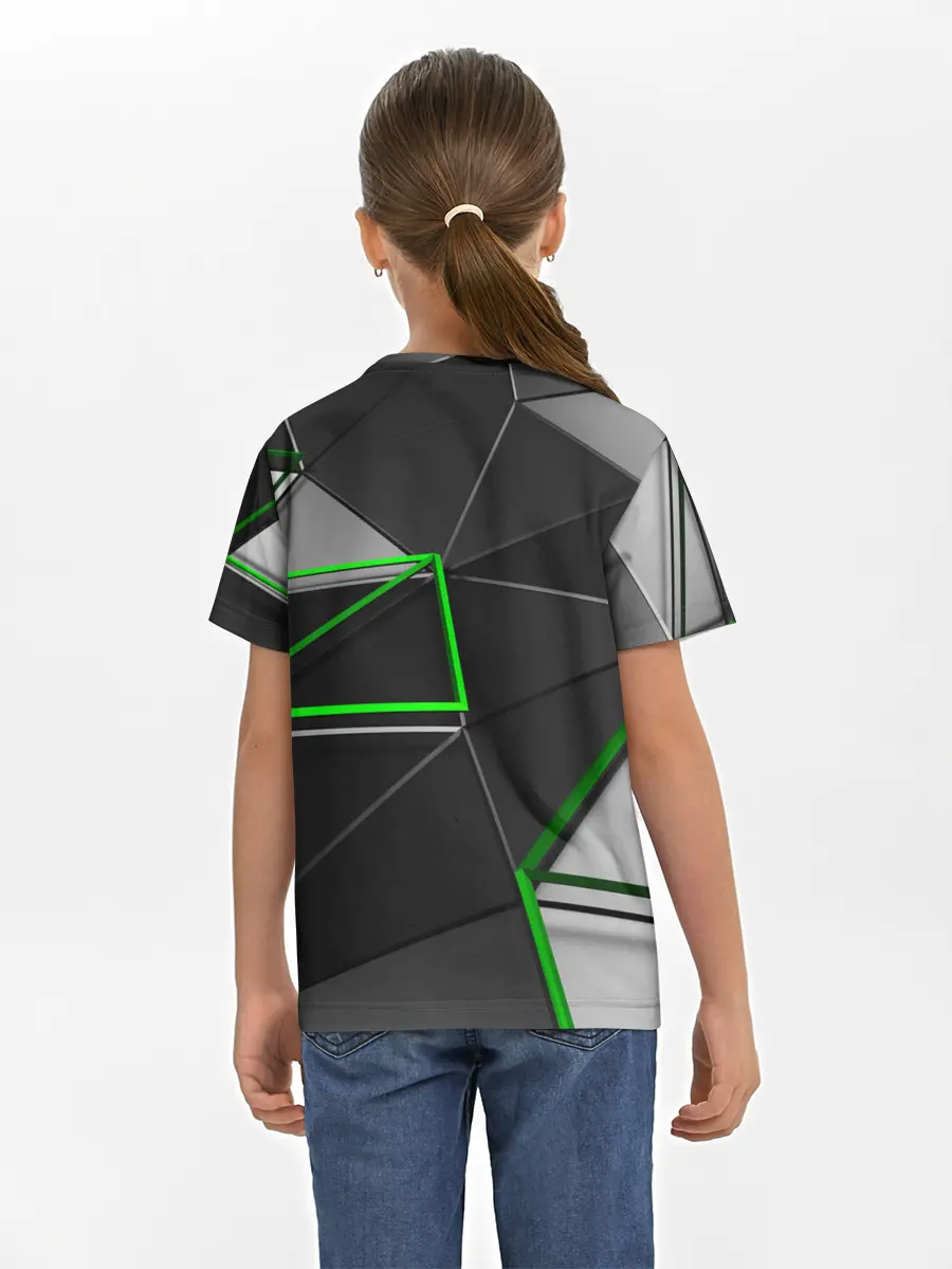 Детская базовая футболка / 3D полигон