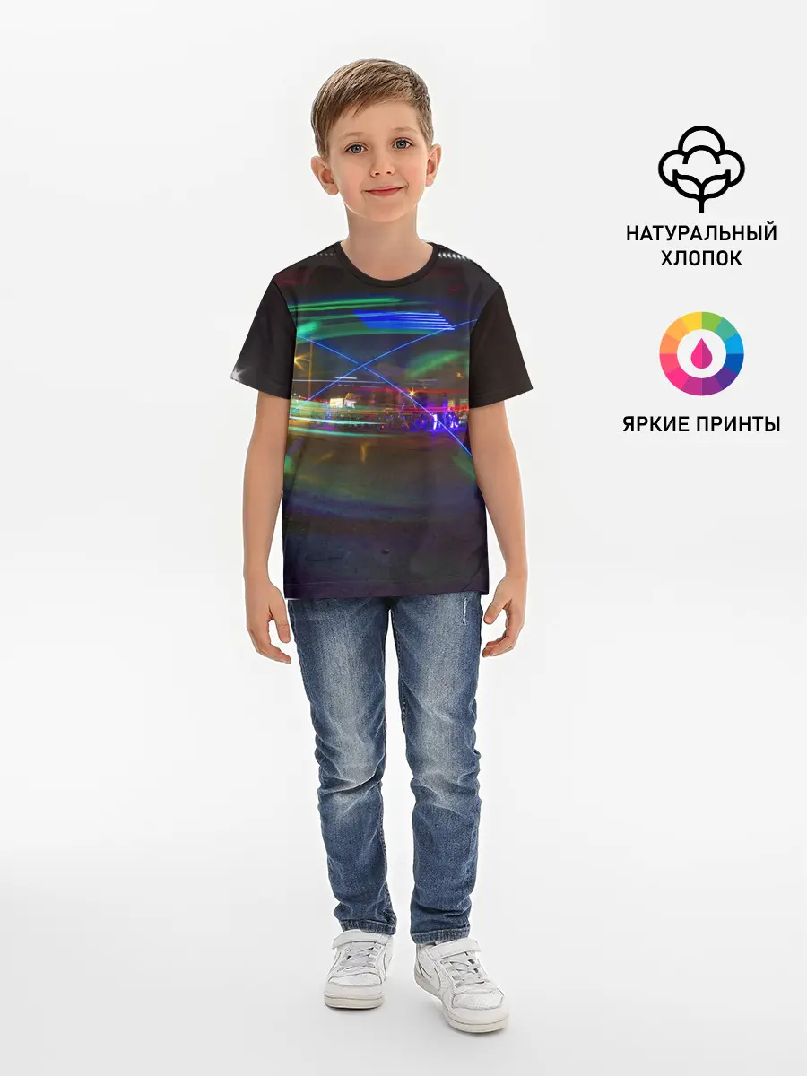 Детская базовая футболка / Neon