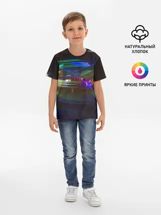 Детская базовая футболка / Neon